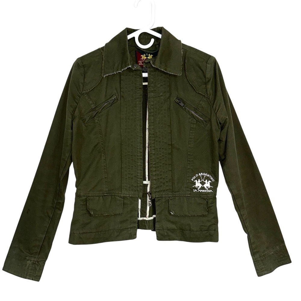 Women’s Green La Martina Saddlery Polo Argentino Jacket - Picture 1 of 11